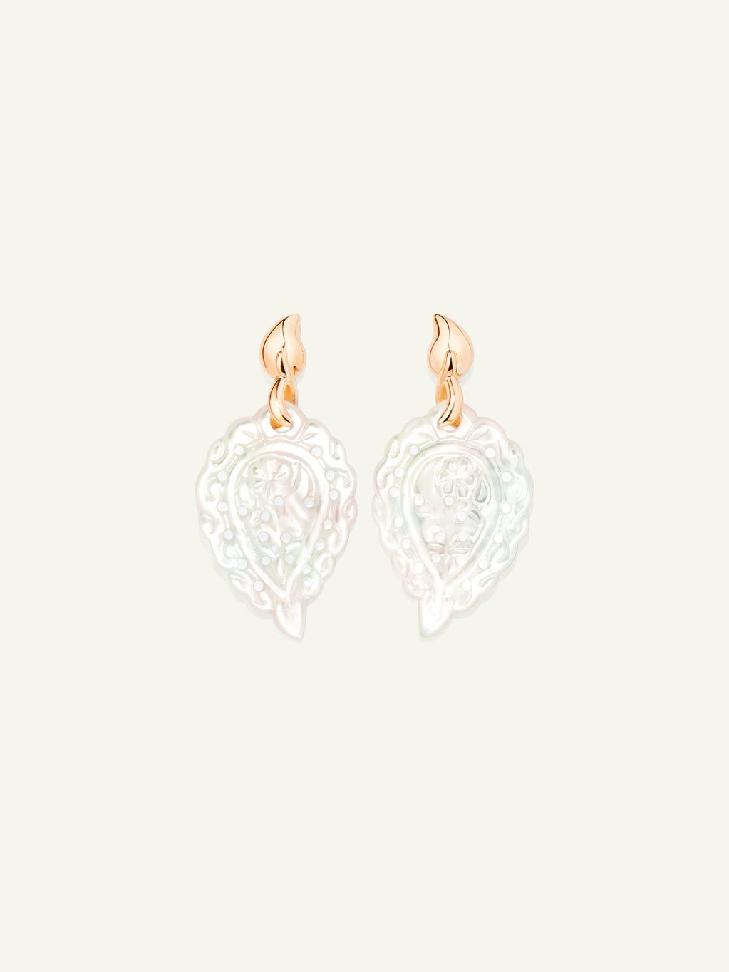 INDIA Earrings with Mother of Pearl