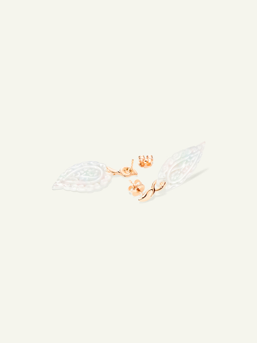 E-IND-MPw-rg | INDIA Earrings with Mother of Pearl