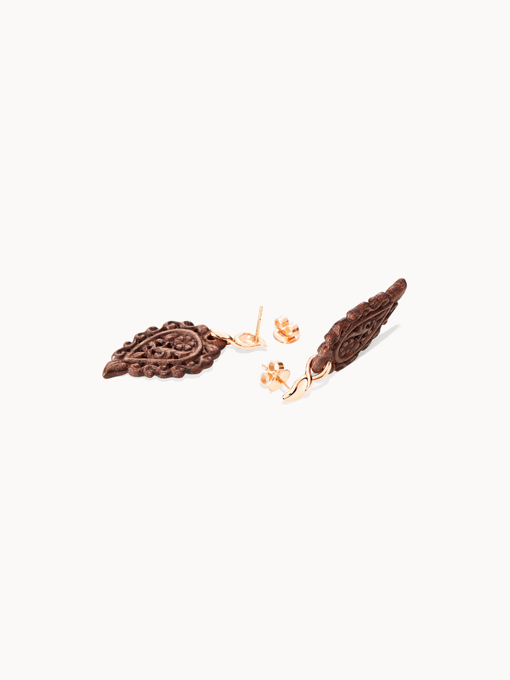 INDIA Ohrringe mit Snakewood