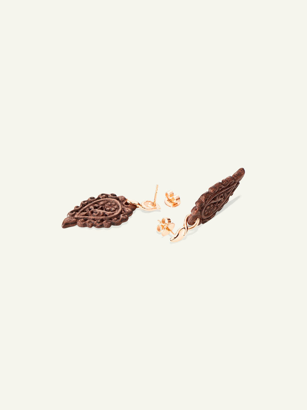 E-IND-SW-rg | INDIA Earrings with Snakewood