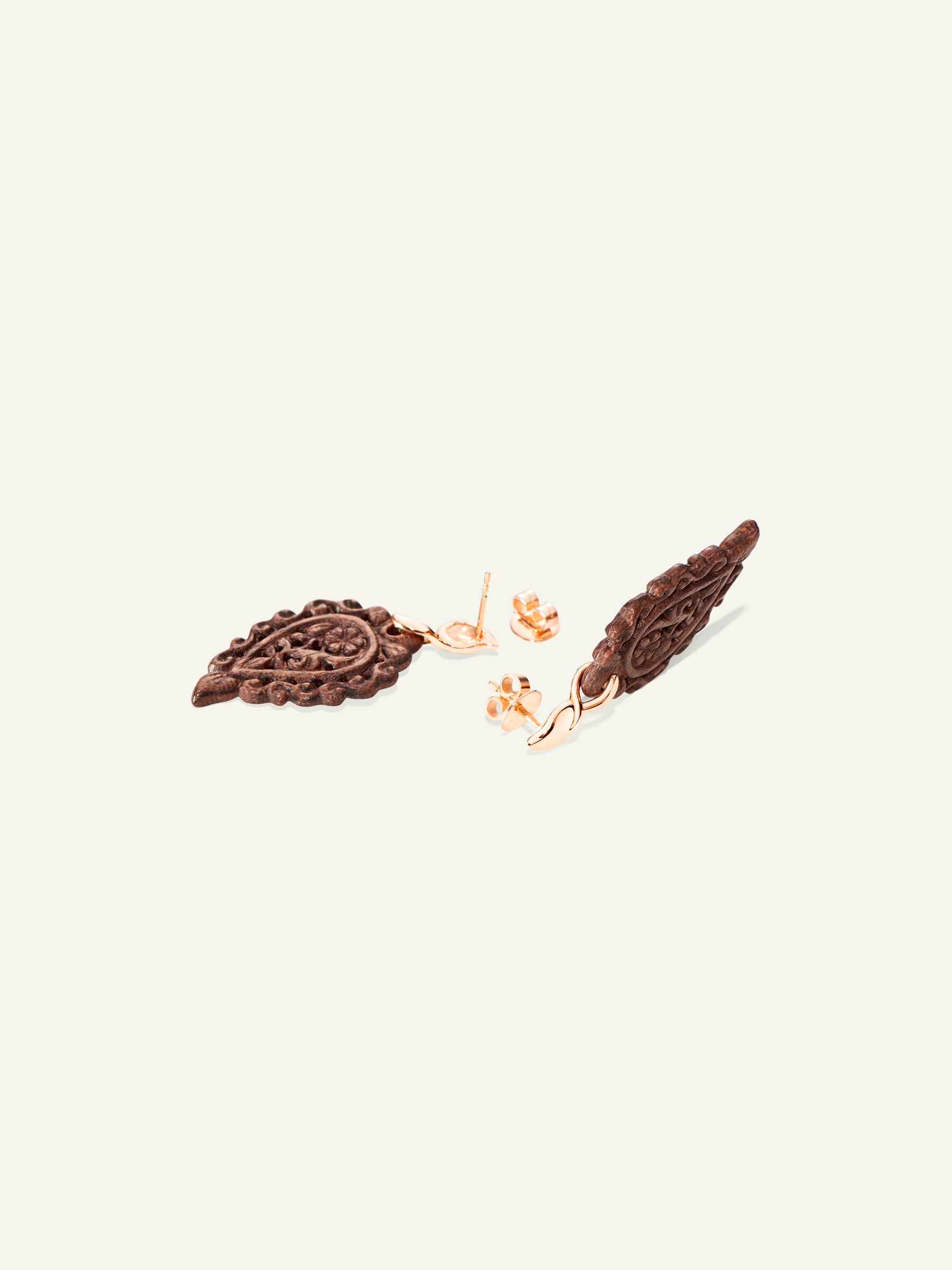 E-IND-SW-rg | INDIA Earrings with Snakewood