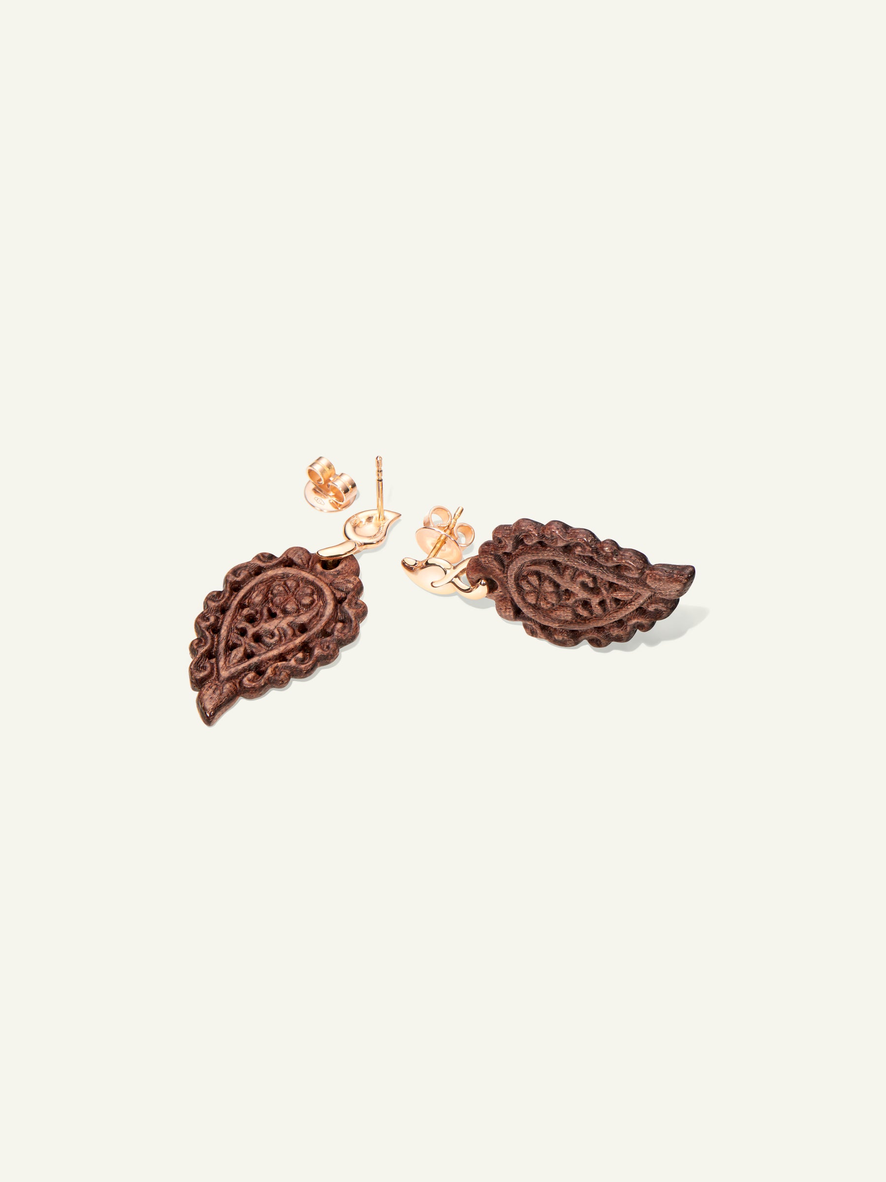 E-IND-SW-rg | INDIA Earrings with Snakewood