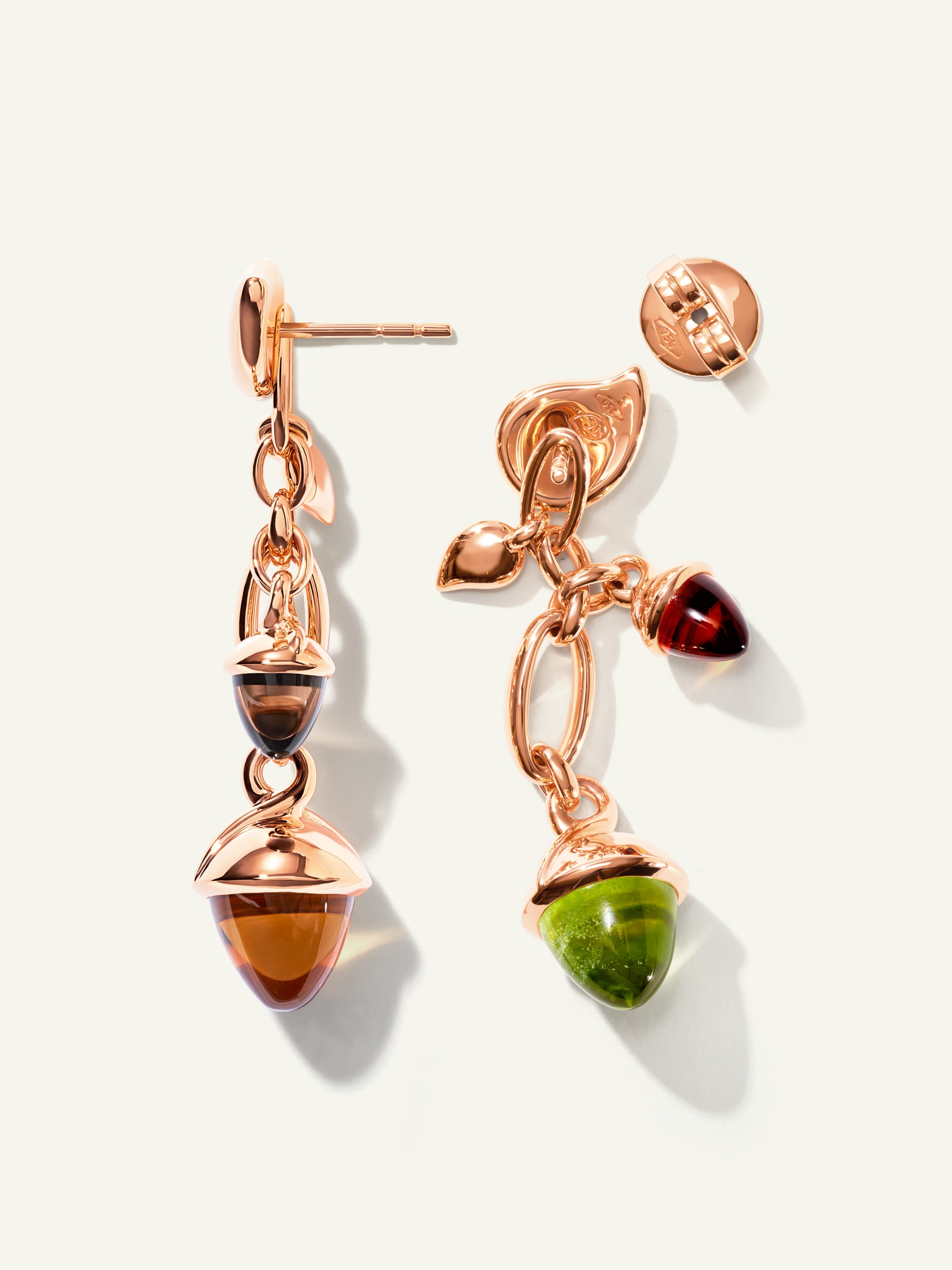 MIKADO Dangling 2 Acorn Earrings in 'Indian Summer'