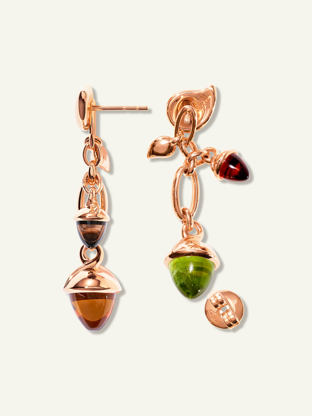 MIKADO Dangling 2 Acorn Earrings in 'Indian Summer'