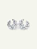 SNOWFLAKES Alternating Hoop Earrings in 'Classic'