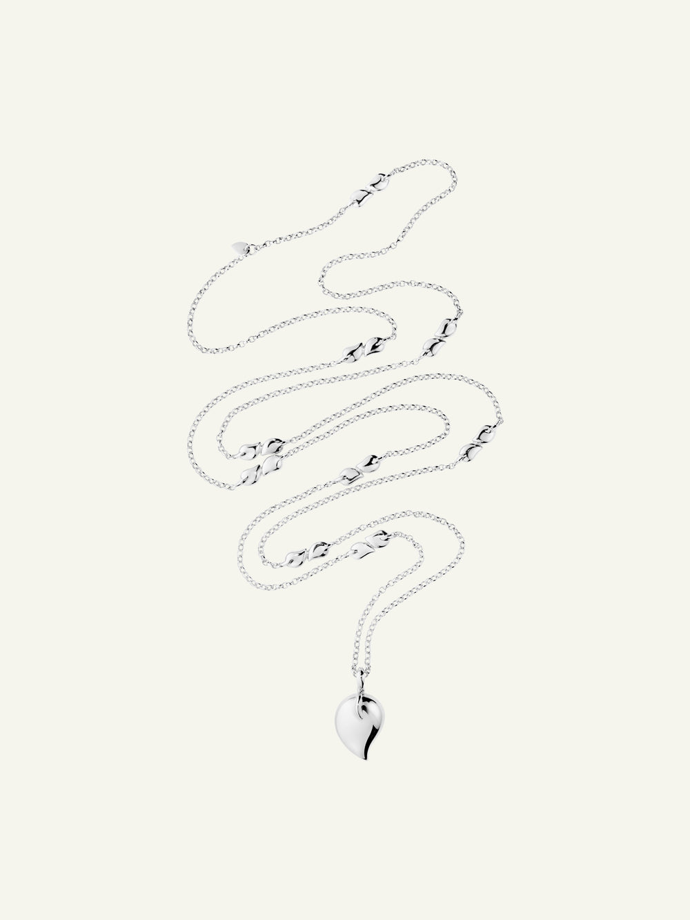 SIGNATURE Necklace Drop 18K Weißgold