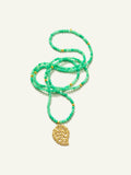 N-IND-Chry-Dre-yg | INDIA Dream Pendant Necklace with Chrysoprase