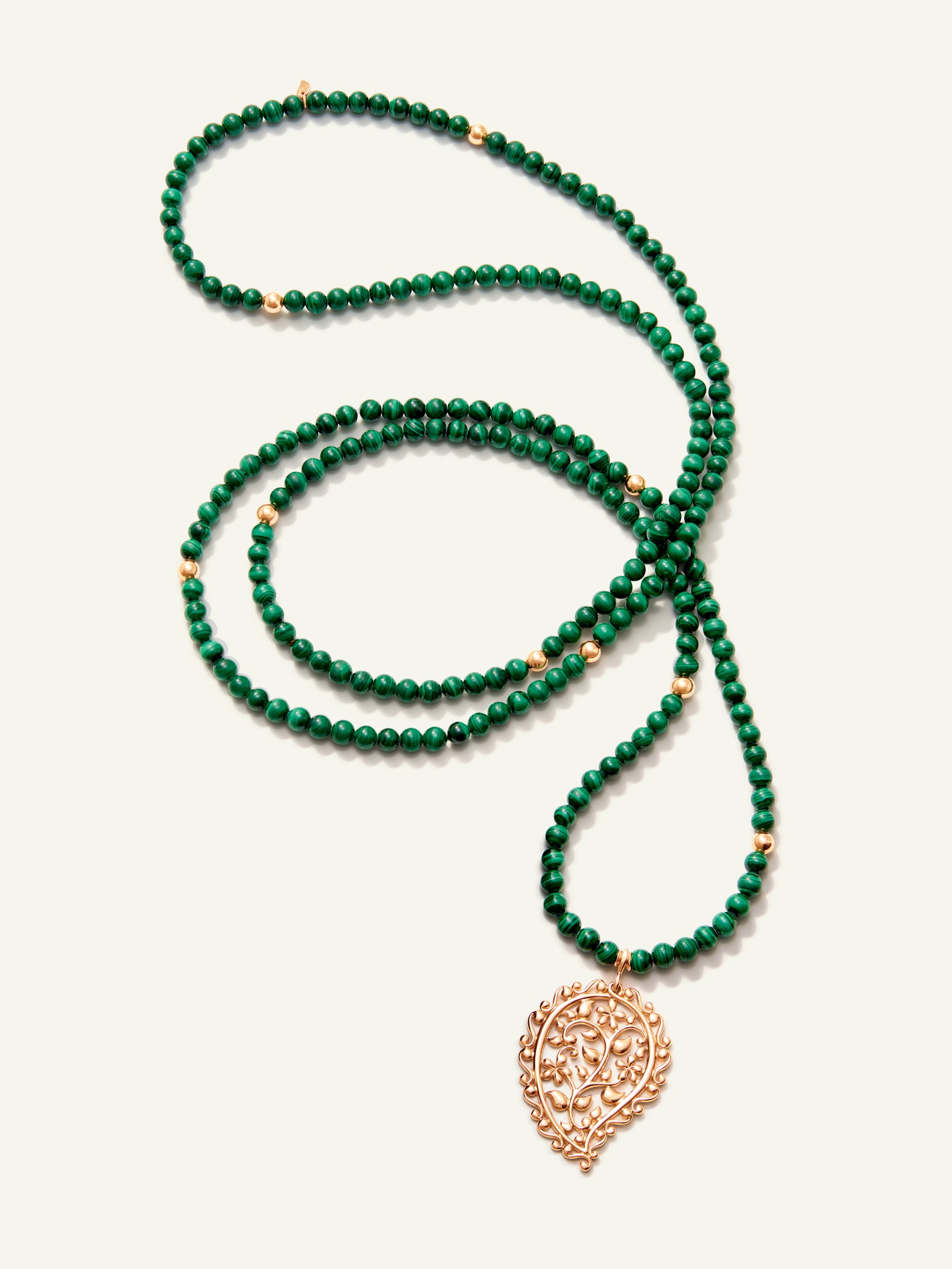INDIA Dream Pendant Necklace with Malachite