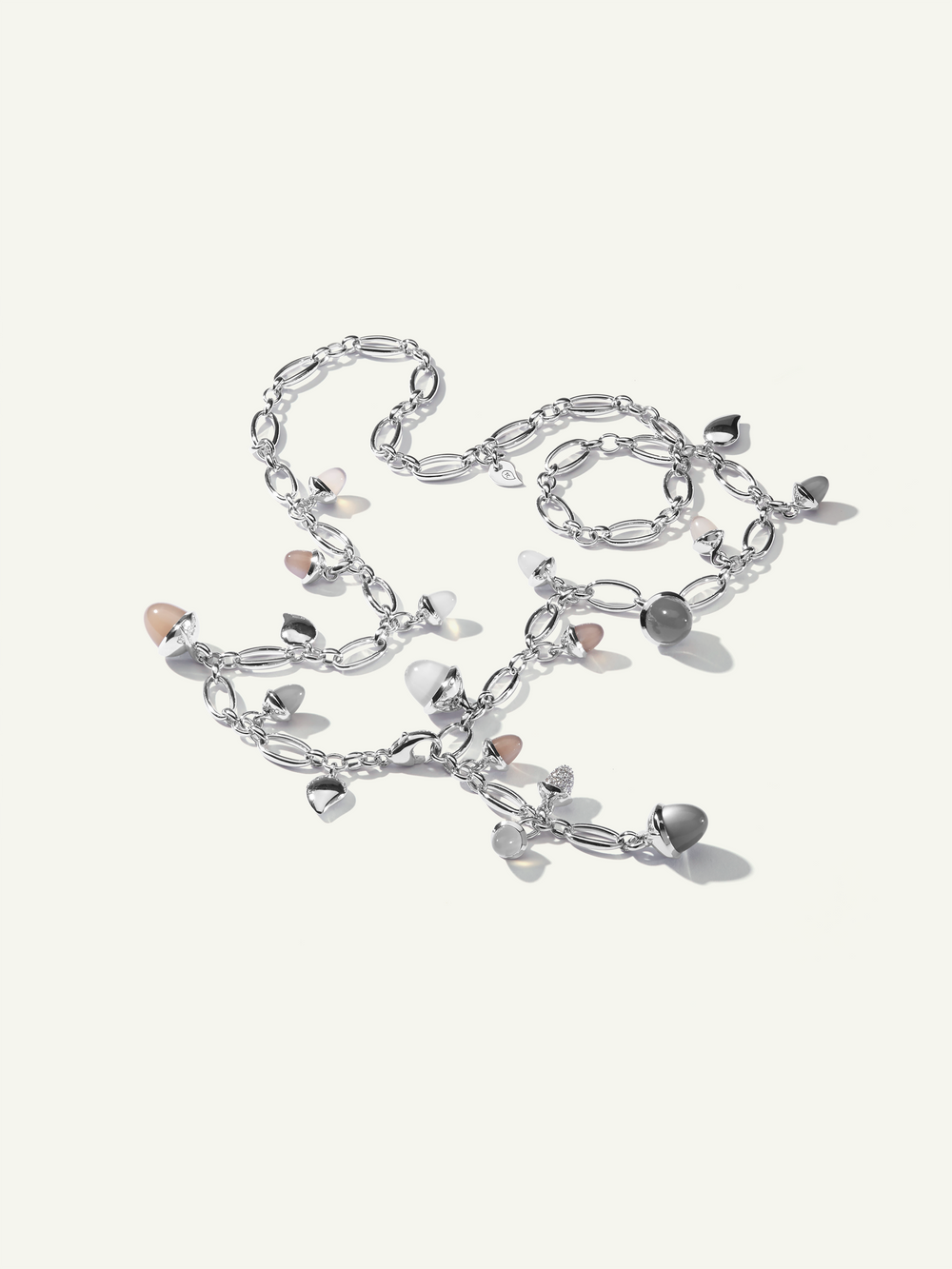 Necklace MIKADO 'Cashmere' with Diamond Pavé - 56 cm Cashmere