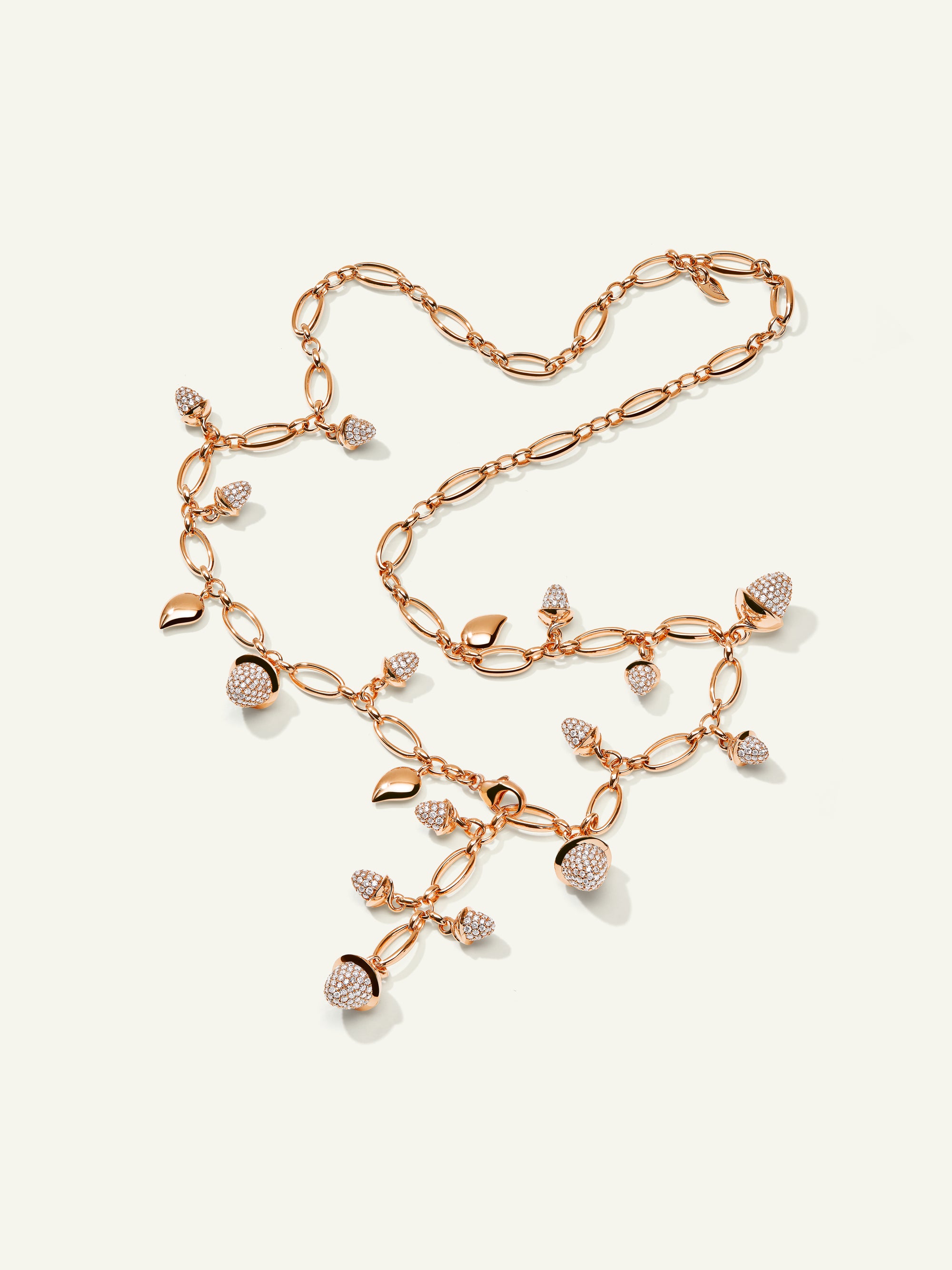 MIKADO Halskette, 56 cm mit Diamond Pavé