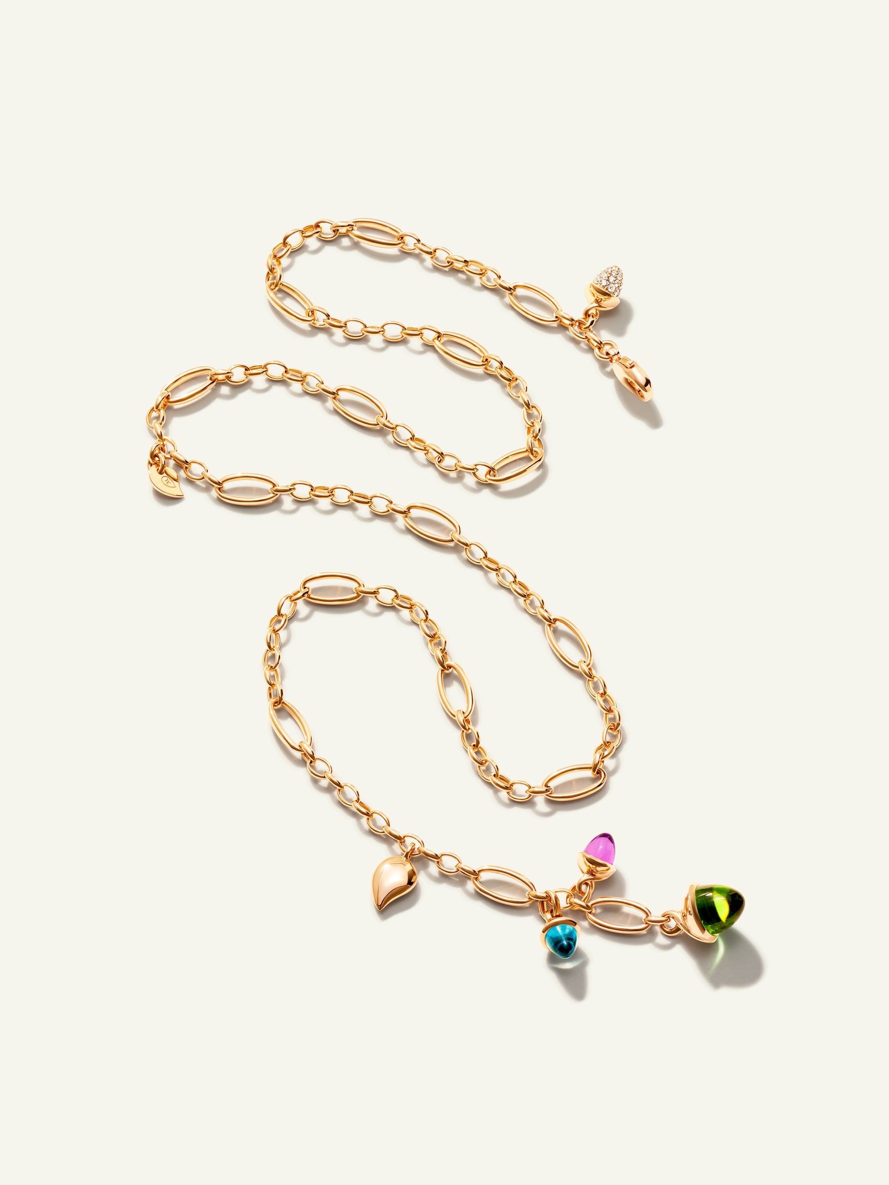 MIKADO Halskette, 51 cm in 'Aurora' with Diamond Pavé