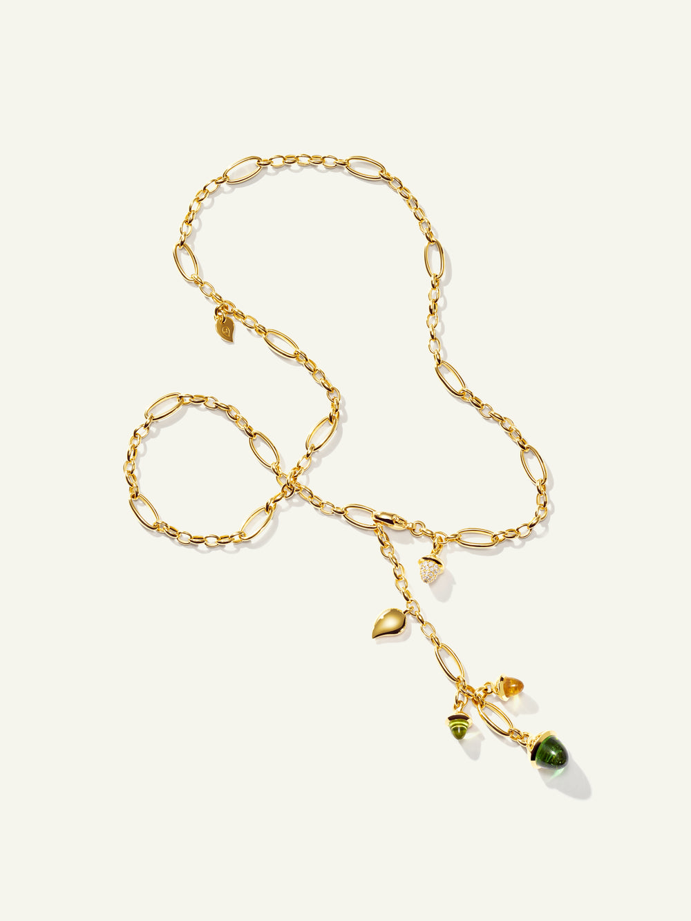 Necklace MIKADO Delicate 51 cm 'Rainforest' with Diamond Pavé 'Rainforest' mit Diamant Pavé