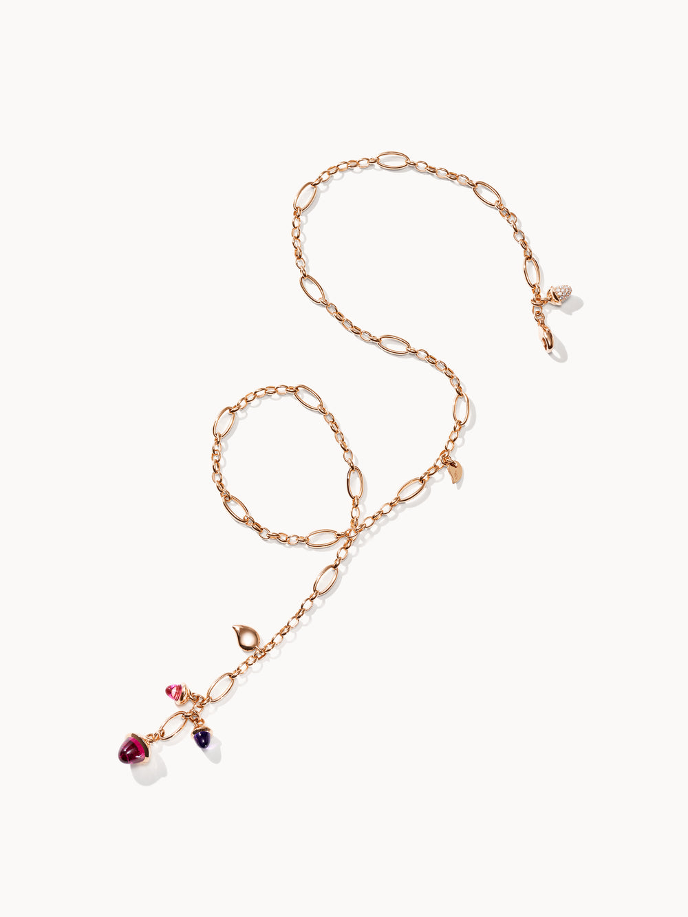 Necklace MIKADO Delicate 51 cm 'Wildberry' with Diamond Pavé 'Wildberry' mit Diamant Pavé