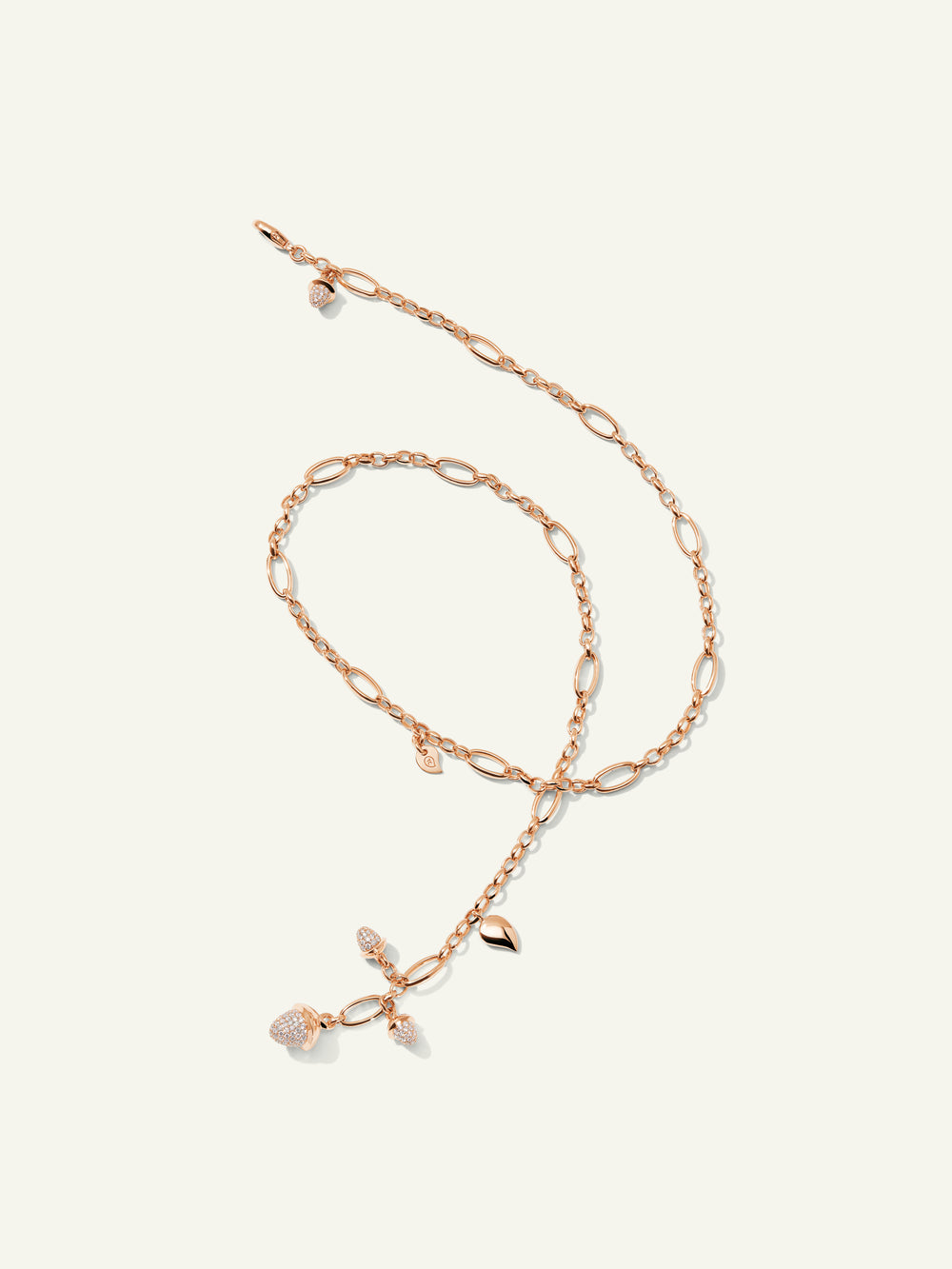 MIKADO Halskette, 51 cm mit Diamant Pavé