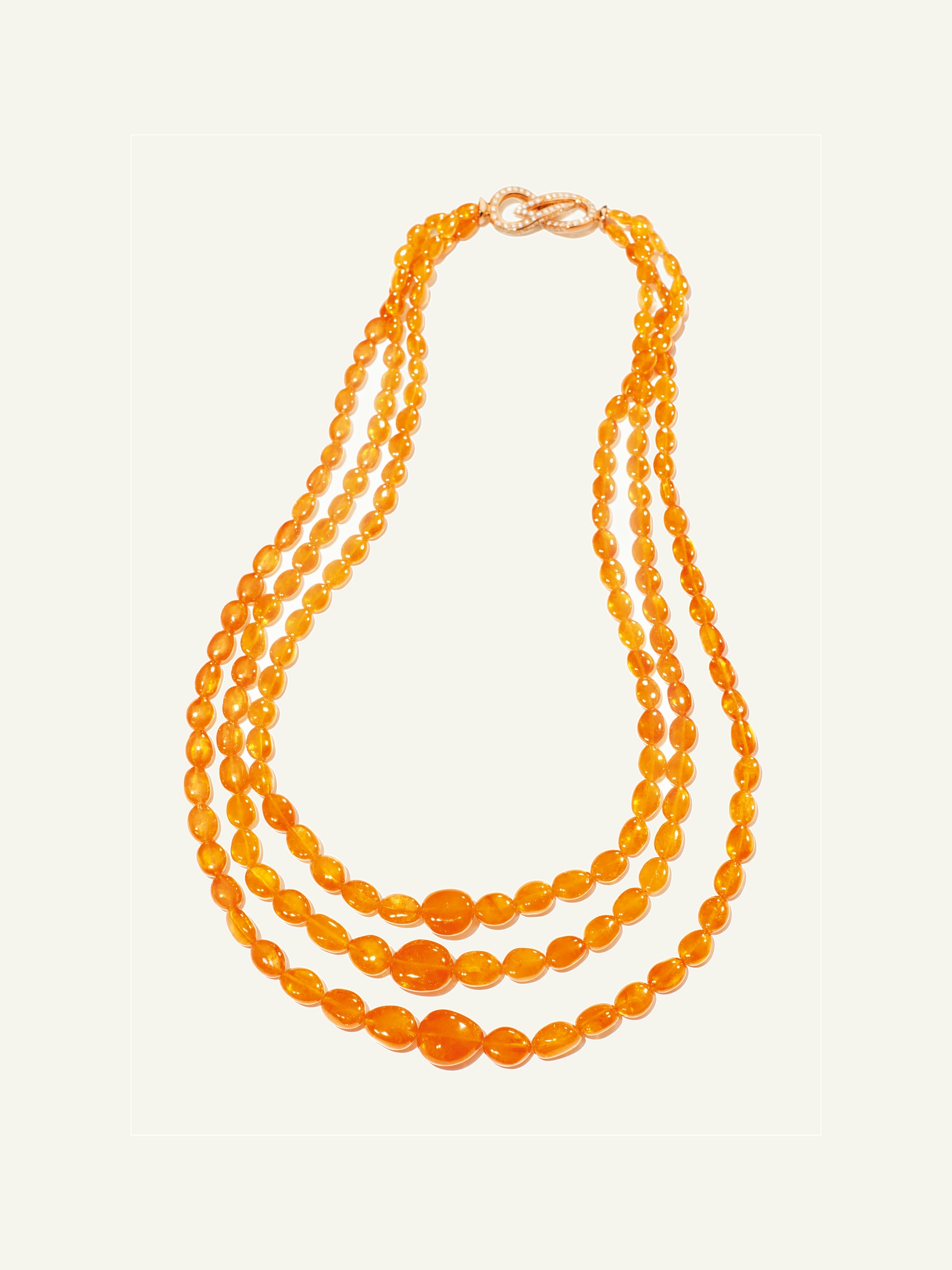 GLAMOUR Necklace with Mandarin Garnet