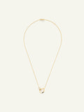 Necklace SIGNATURE 2 Drops Moonstone sand/white / Diamond Pavé