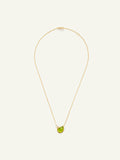 N-Sig-2Dr-Per-p-yg | Necklace SIGNATURE 2 Drops Peridot / Diamond Pavé