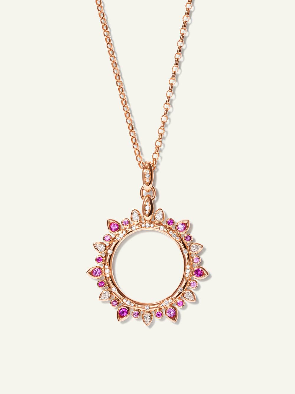 GYPSY Large Sun Anhänger in 'Blush'