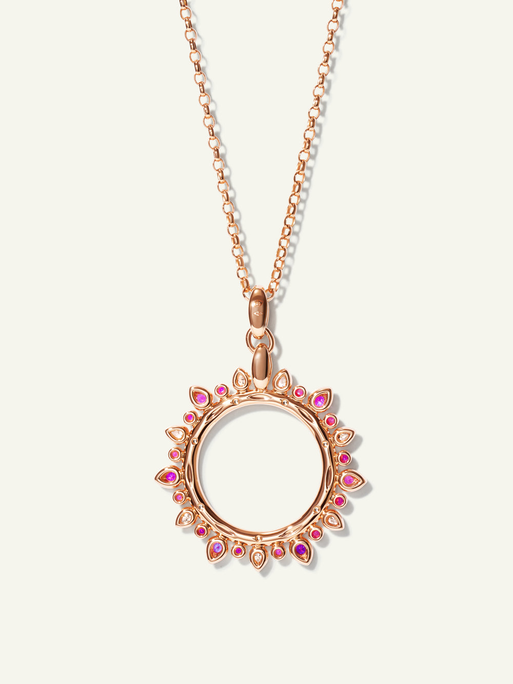 GYPSY Large Sun Pendant in 'Blush'