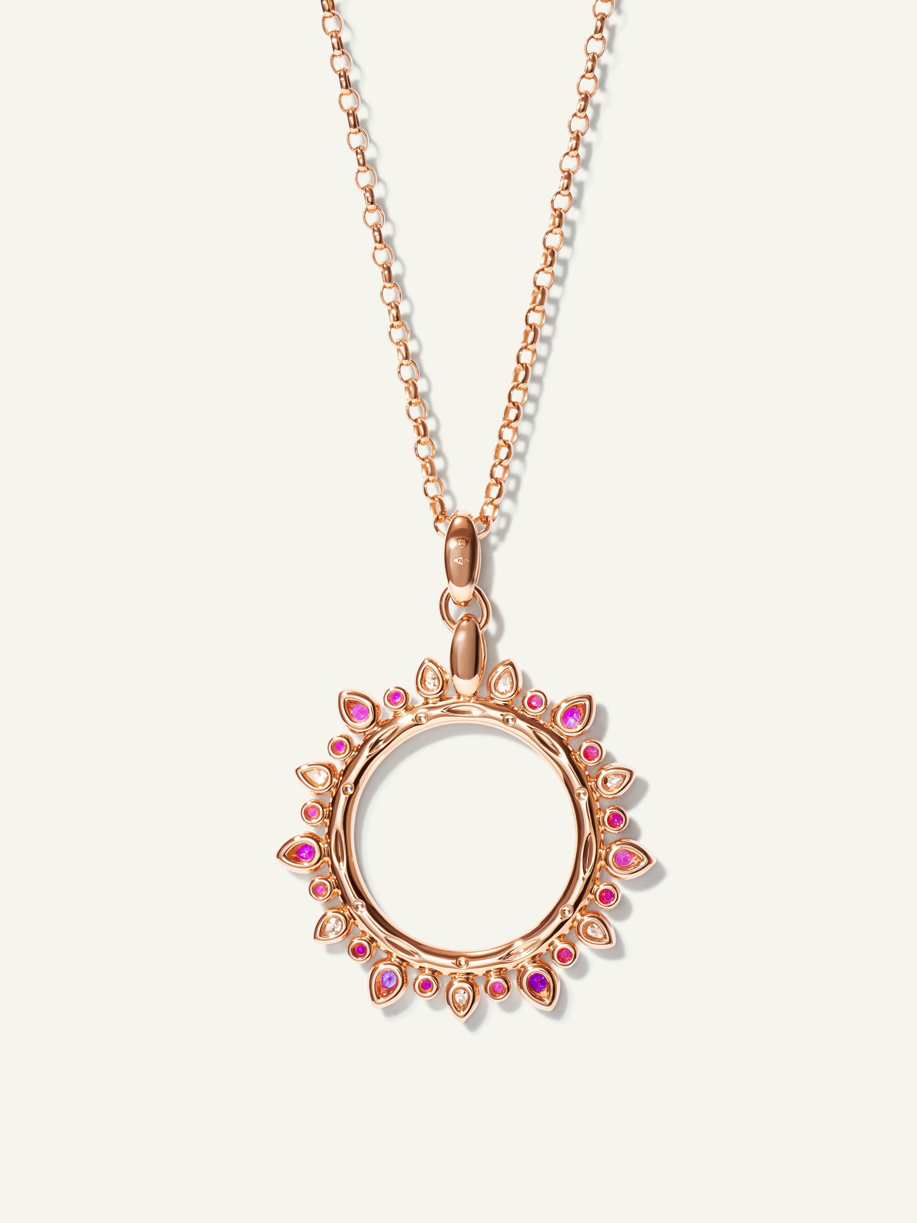 GYPSY Large Sun Pendant in 'Blush'