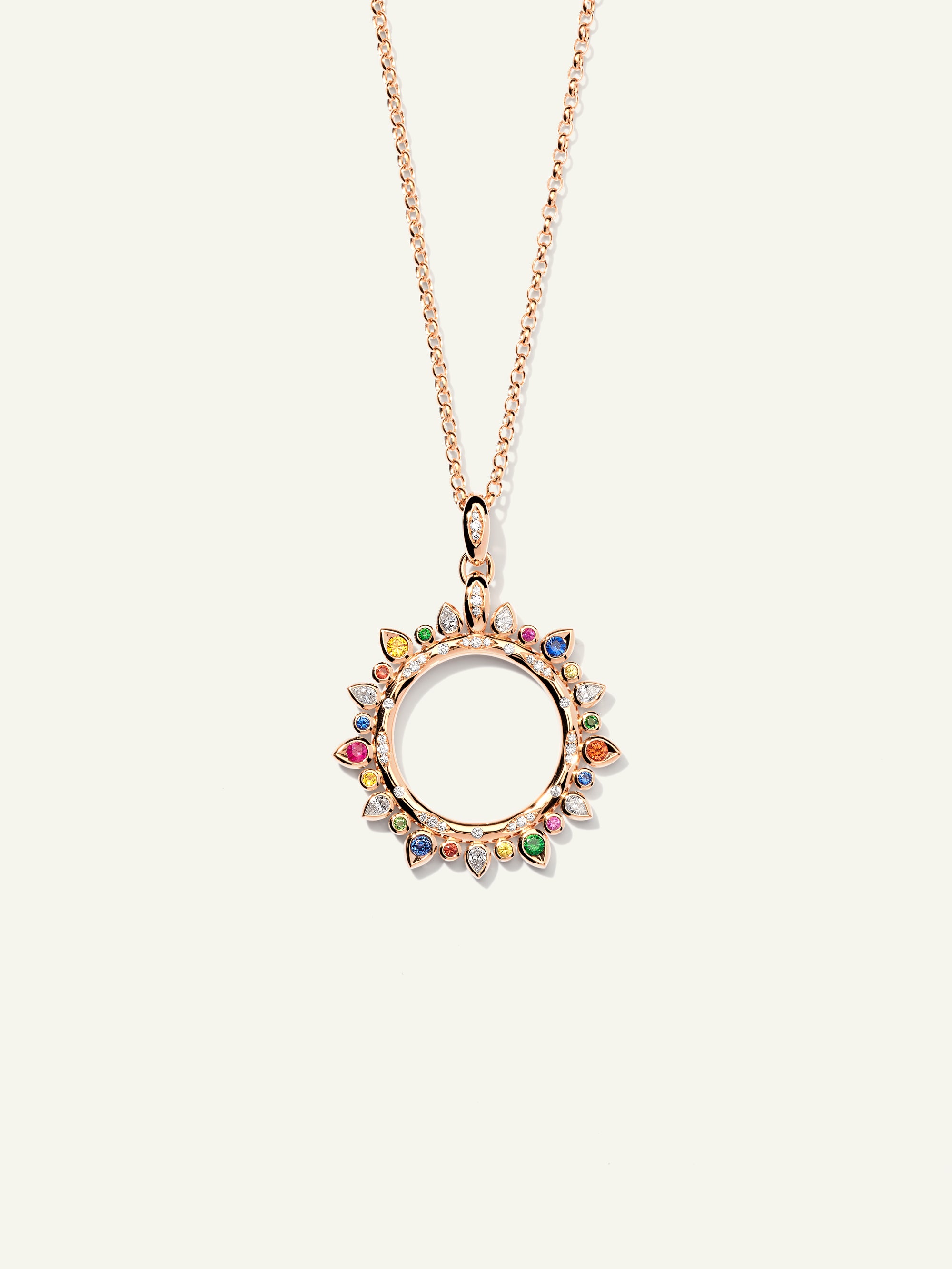 GYPSY Large Sun Pendant in 'Candy'
