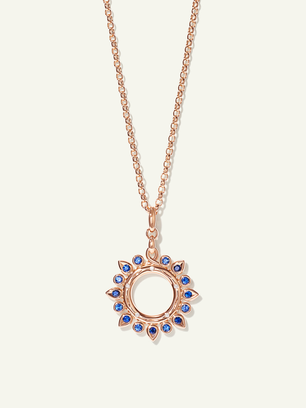 GYPSY Small Sun Pendant in 'Ocean'
