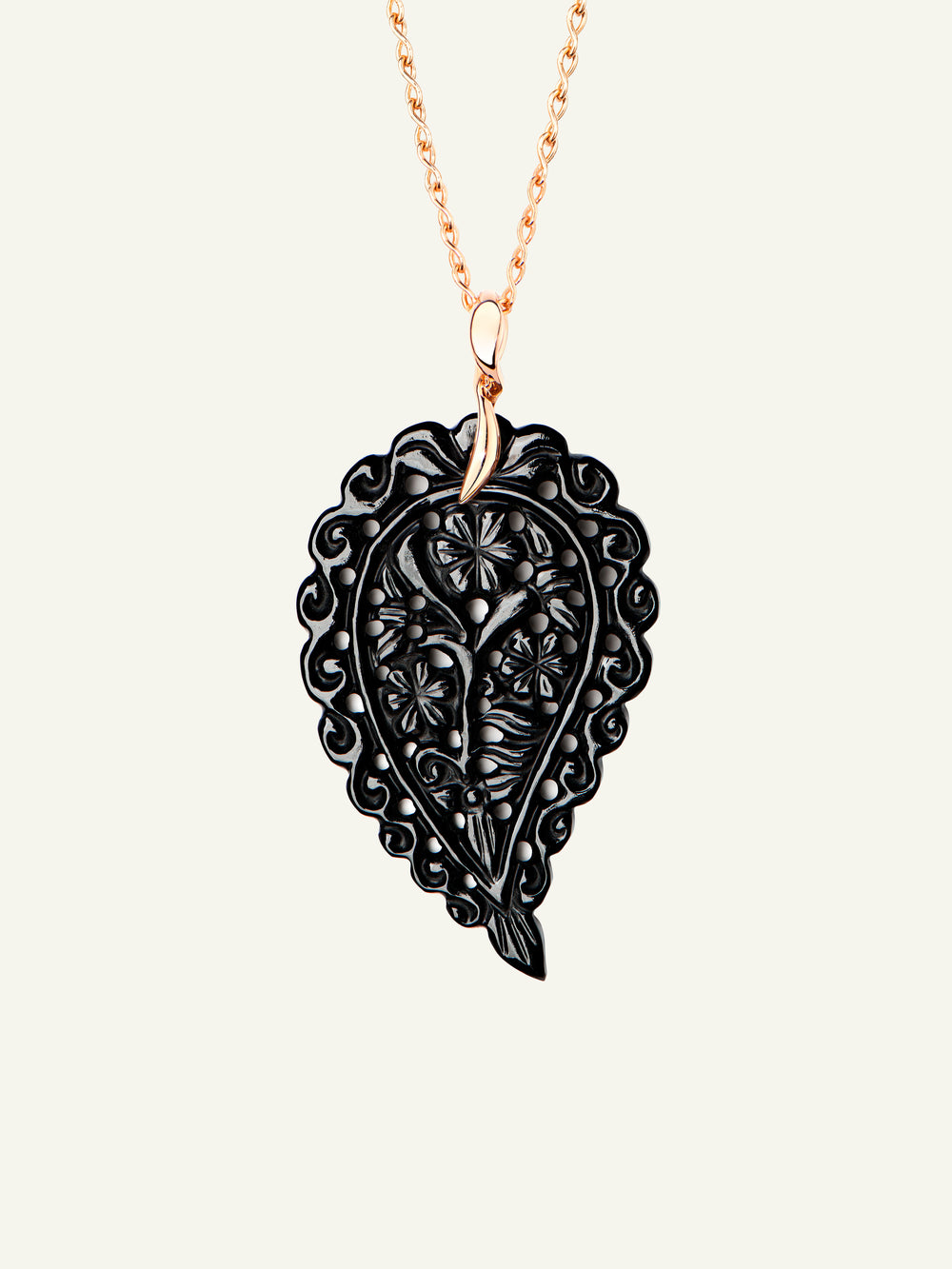 INDIA Large Anhänger mit Black Onyx
