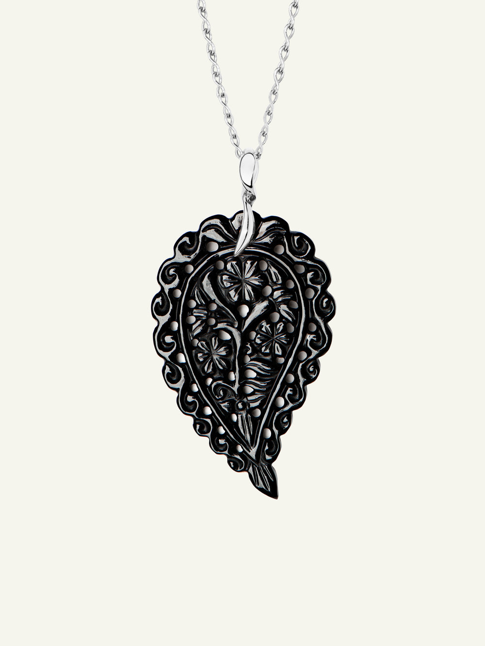 INDIA Large Anhänger mit Black Onyx