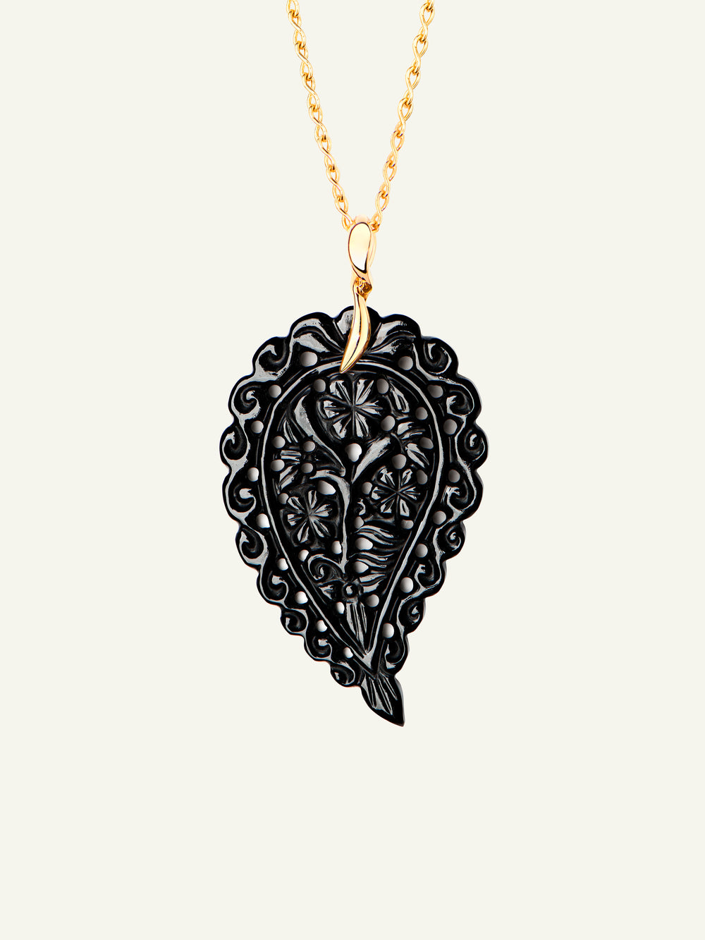 INDIA Large Anhänger mit Black Onyx