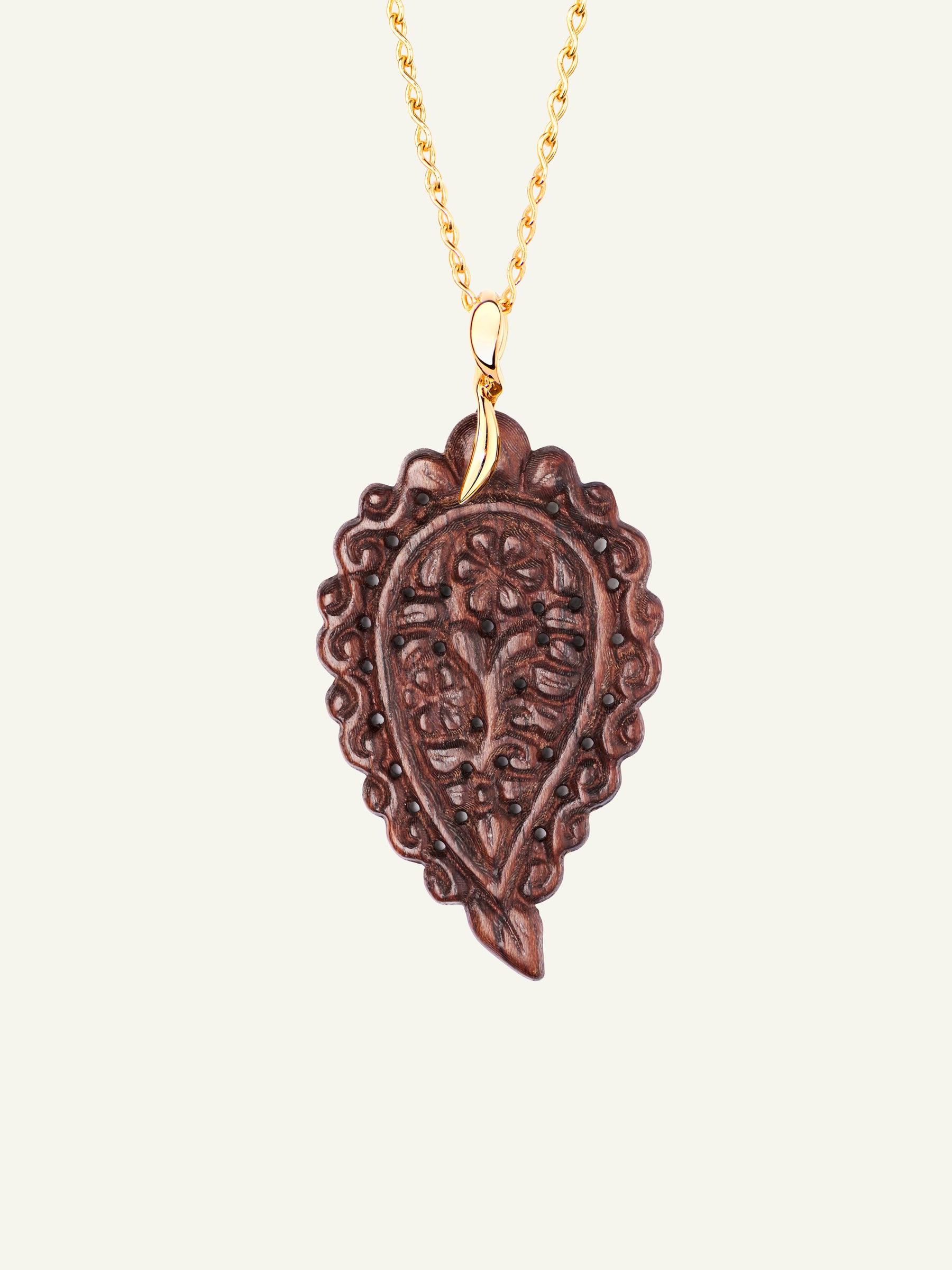 INDIA Large Anhänger mit Snakewood