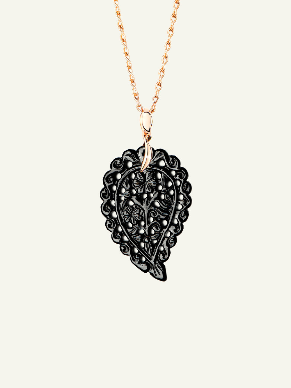P-IND-m-Bla-rg | Pendant INDIA medium Black Onyx