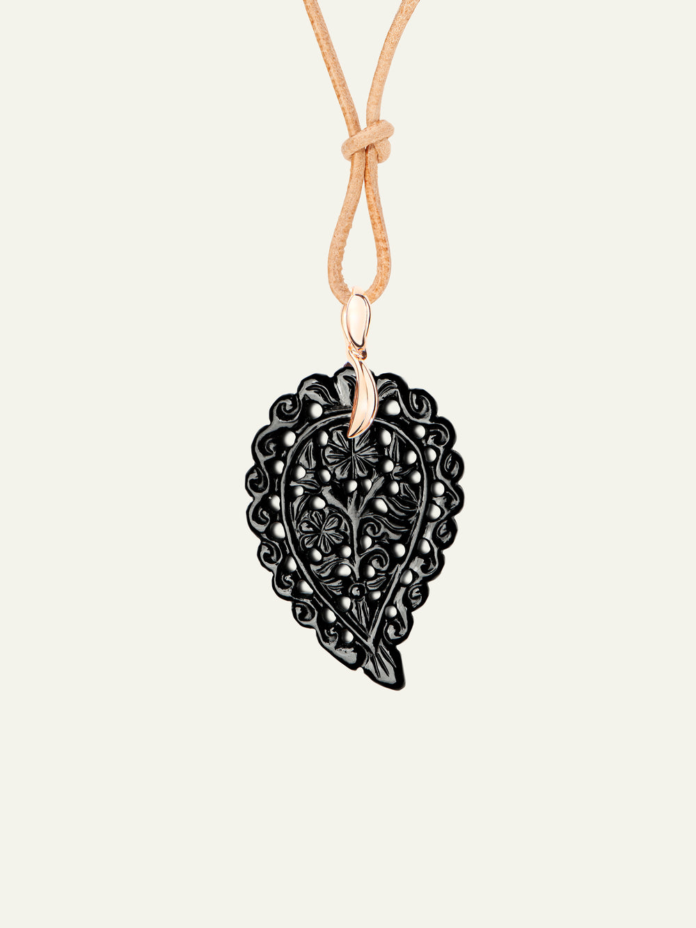 P-IND-m-Bla-rg | Pendant INDIA medium Black Onyx
