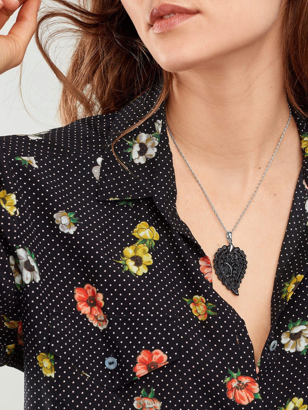 INDIA Medium Anhänger mit Black Onyx