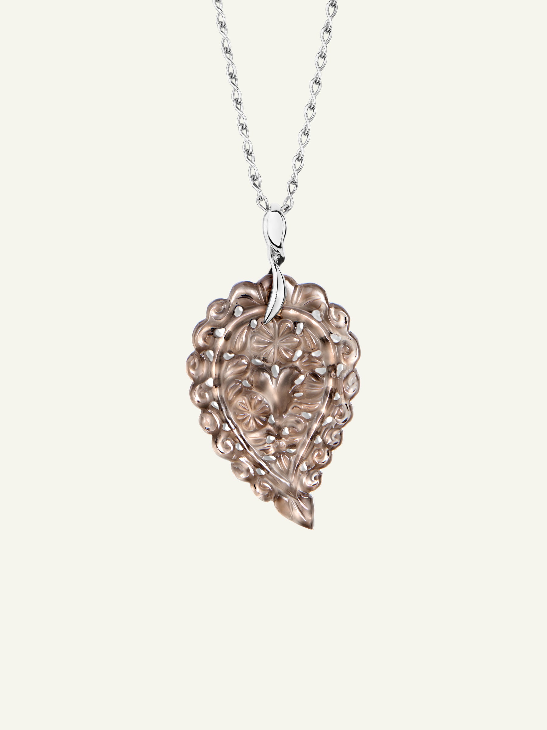 Pendant INDIA medium Smoky Quartz