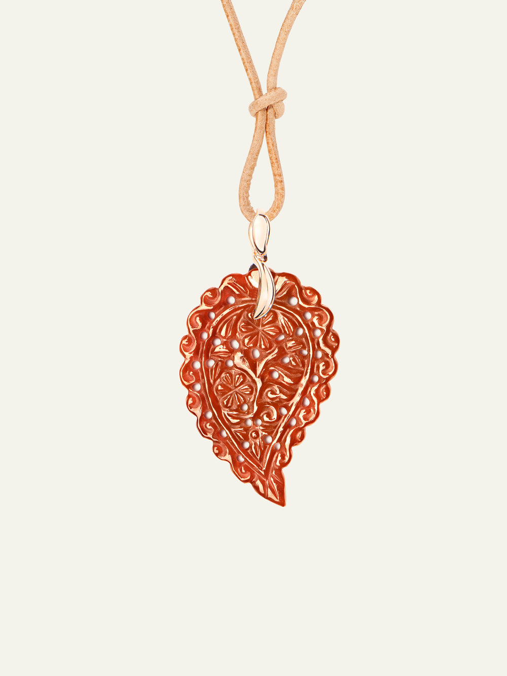 P-IND-m-Ter-rg | Pendant INDIA medium Terra Onyx