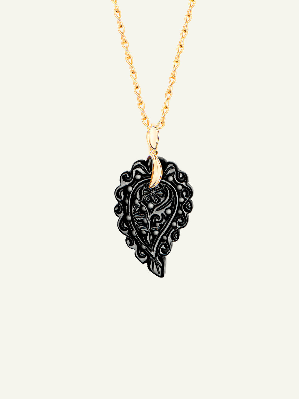 INDIA Small Anhänger mit Black Onyx
