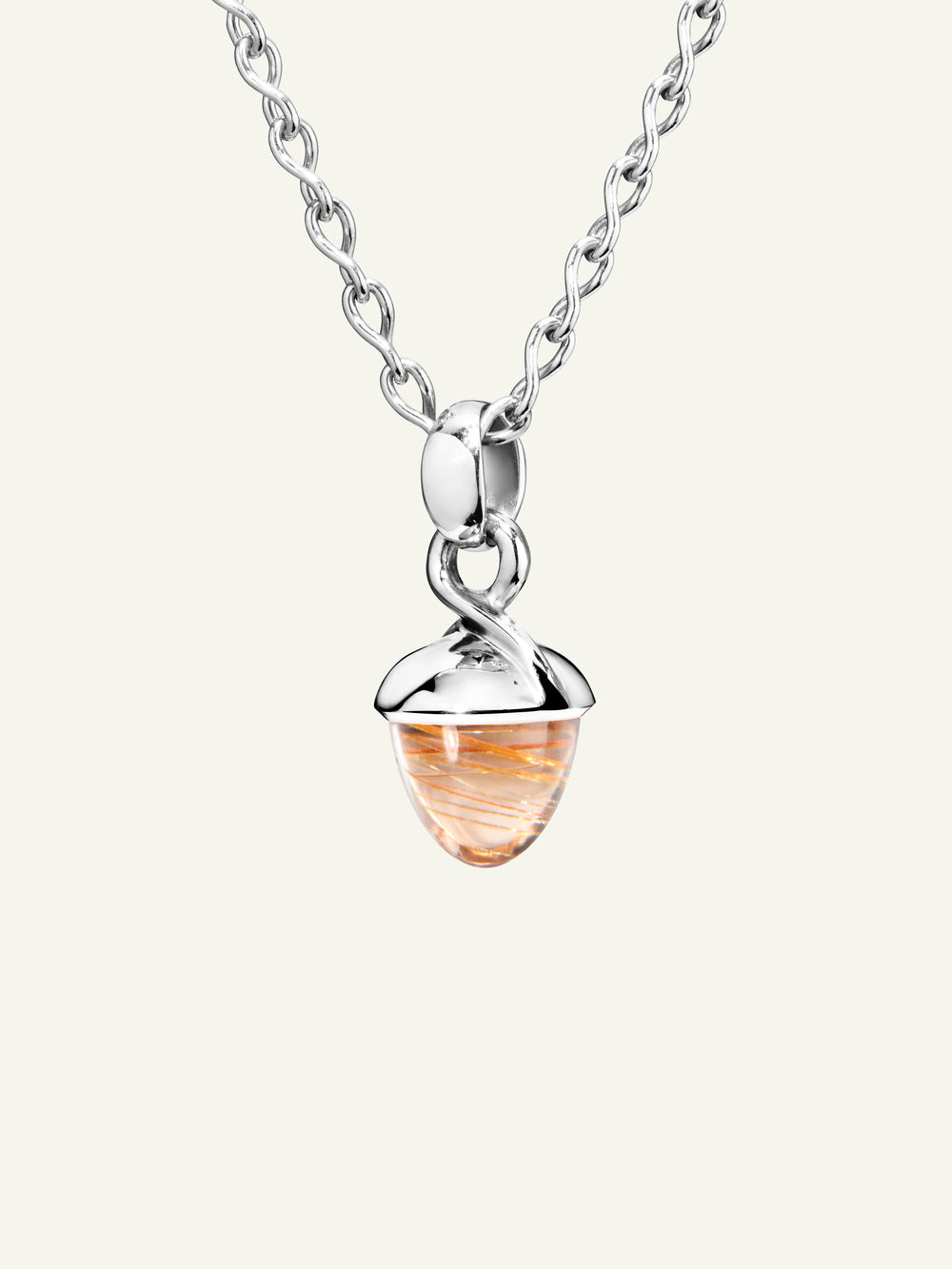 Pendant MIKADO Bouquet rutilated Quartz red