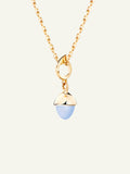 MIKADO Flamenco Pendant with Blue Chalcedony