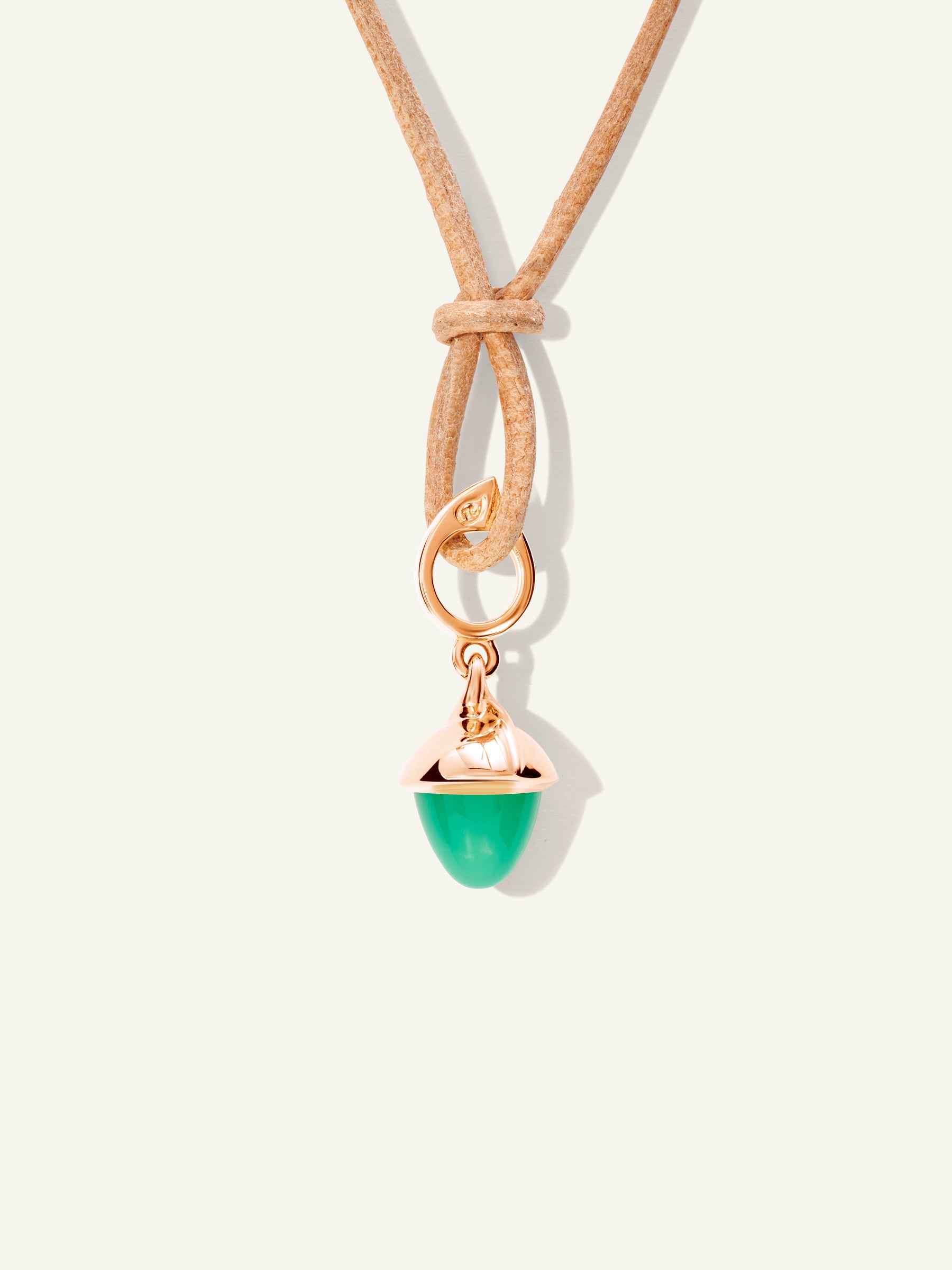 MIKADO Flamenco Pendant with Chrysoprase