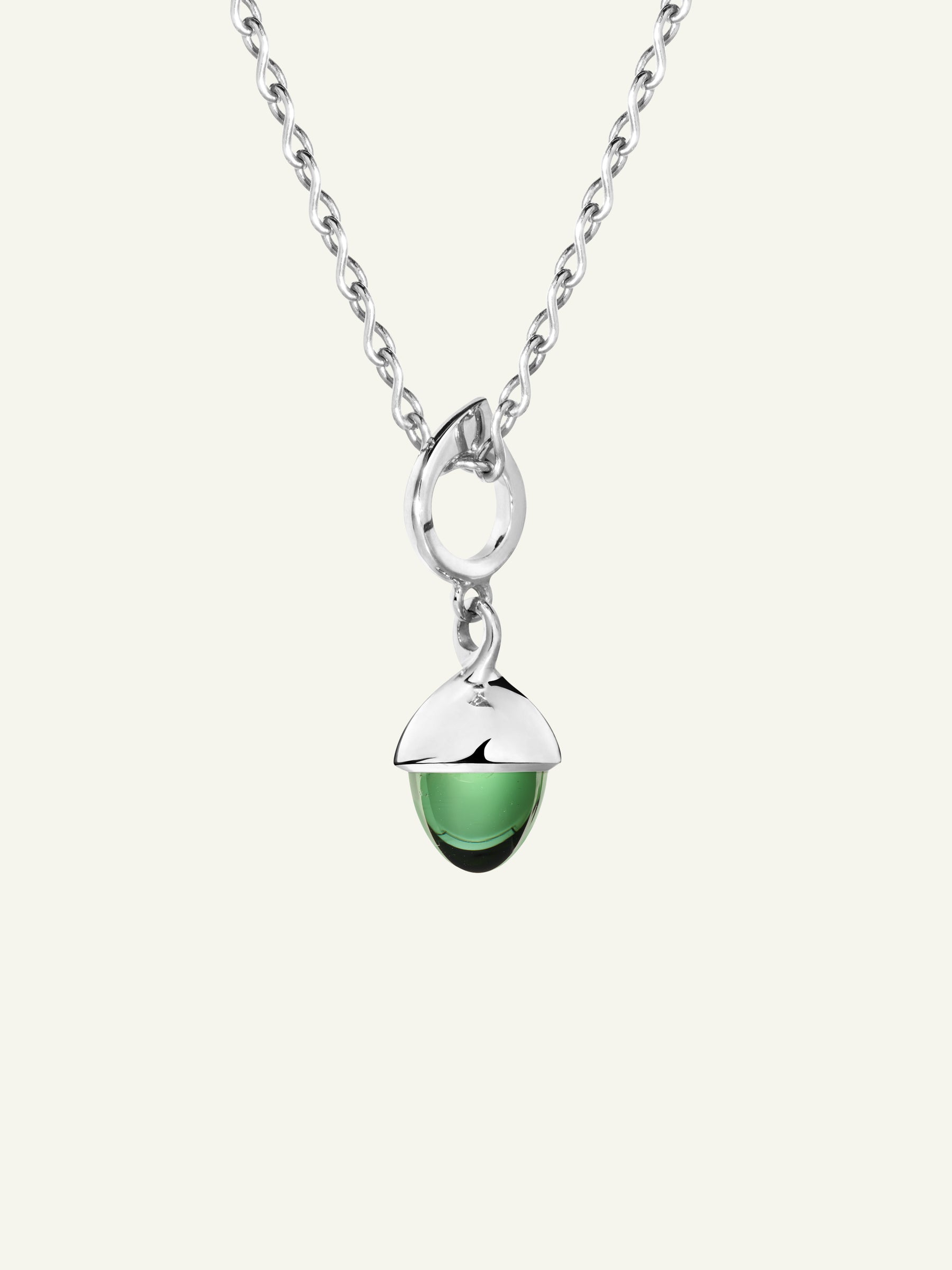 MIKADO Flamenco Pendant with Green Tourmaline