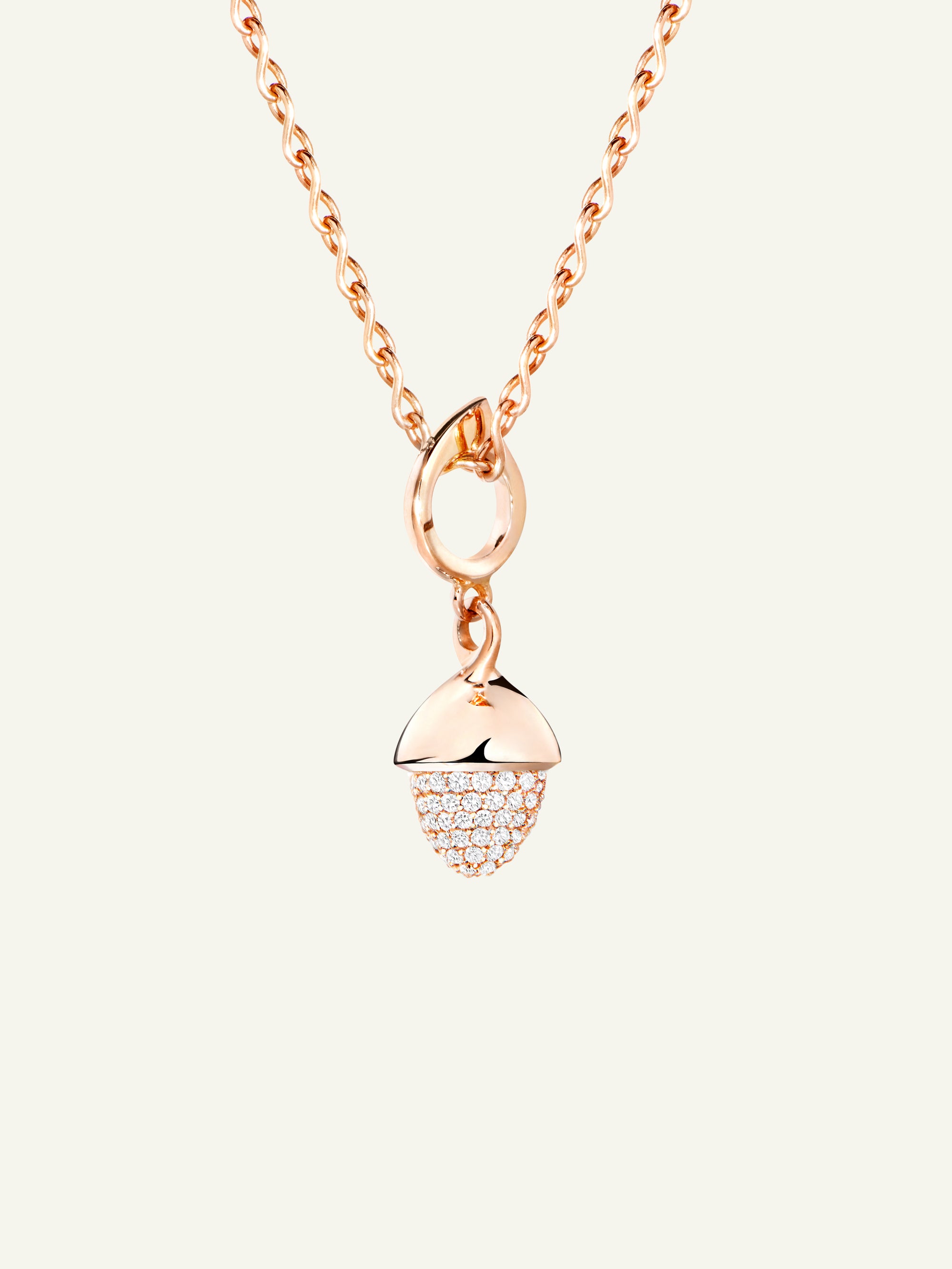 P-MFL-p-rg | MIKADO Flamenco Pendant with Diamond Pavé