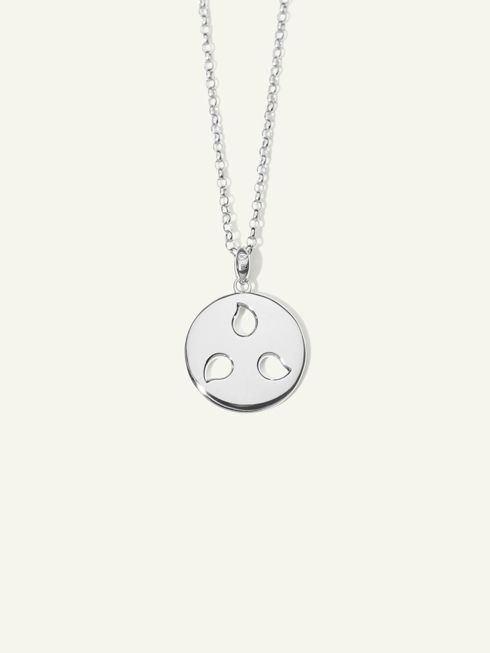 Pendant SAND DOLLAR medium 18K Weißgold