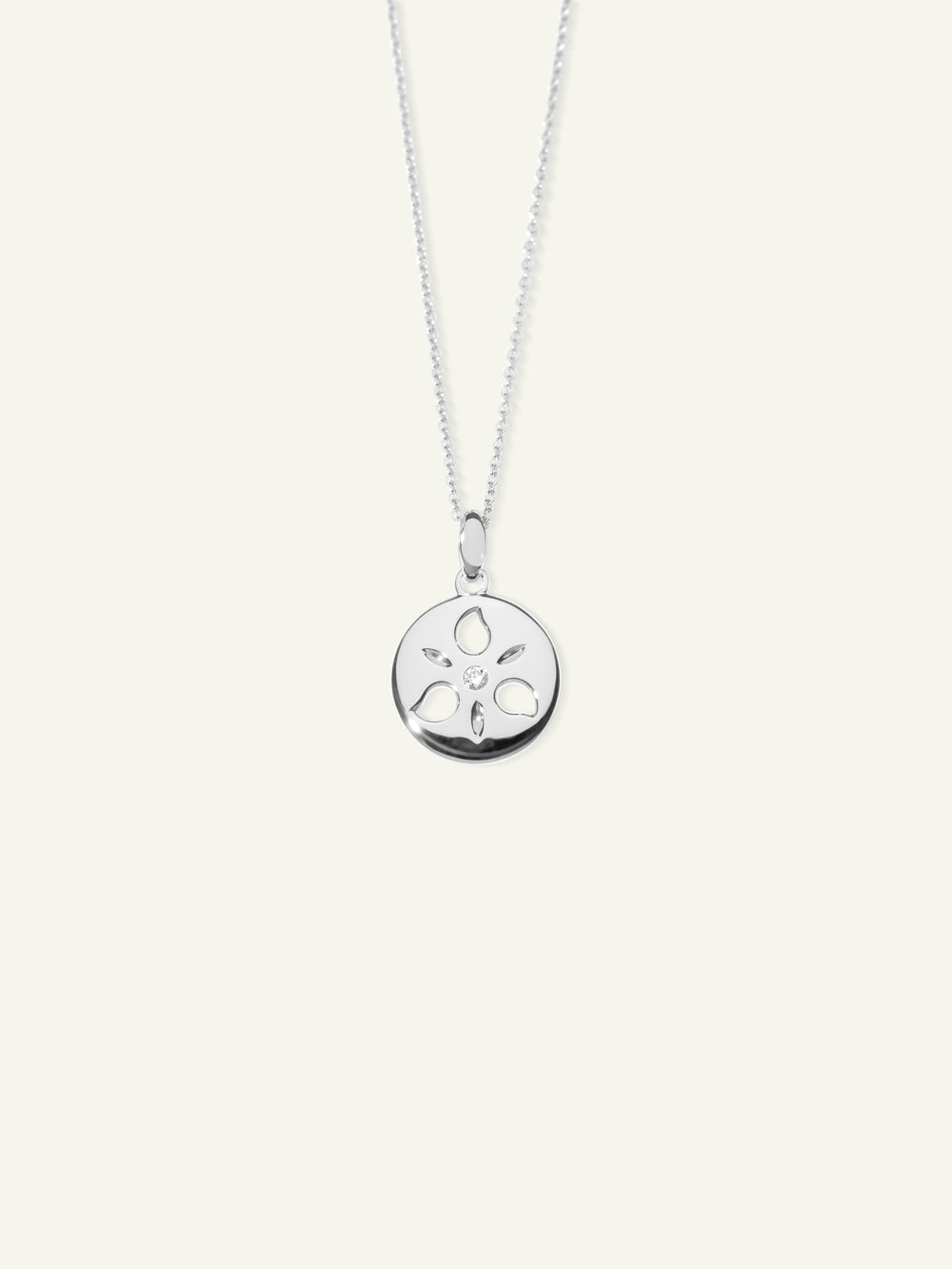 Pendant SAND DOLLAR small 18K Weißgold