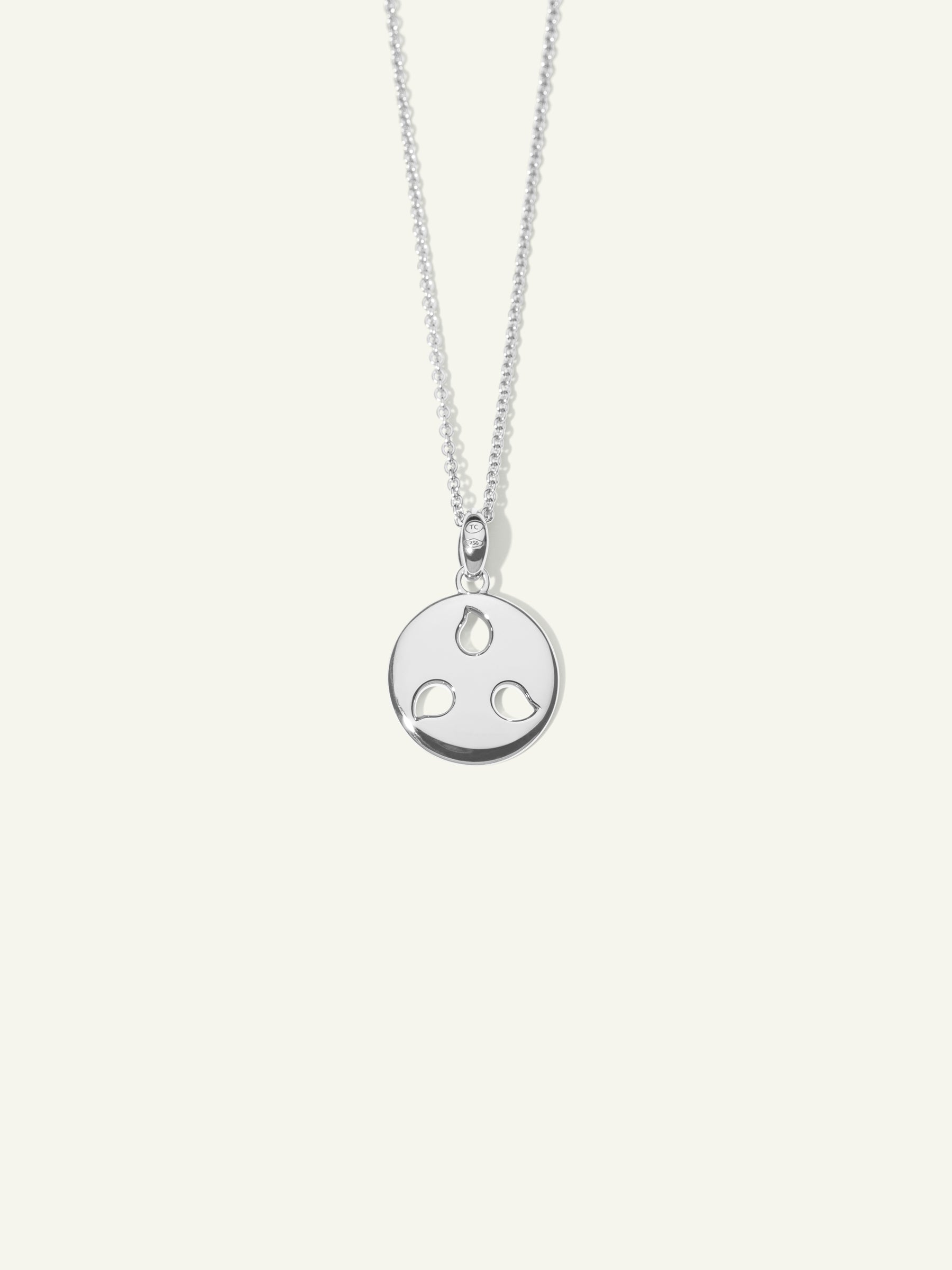 Pendant SAND DOLLAR small 18K Weißgold