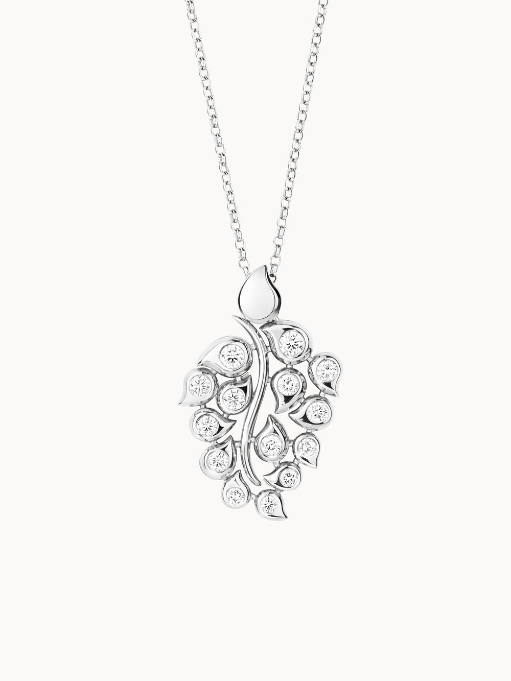 SNOWFLAKES Leaf Anhänger in 'Classic' / 'Sky'