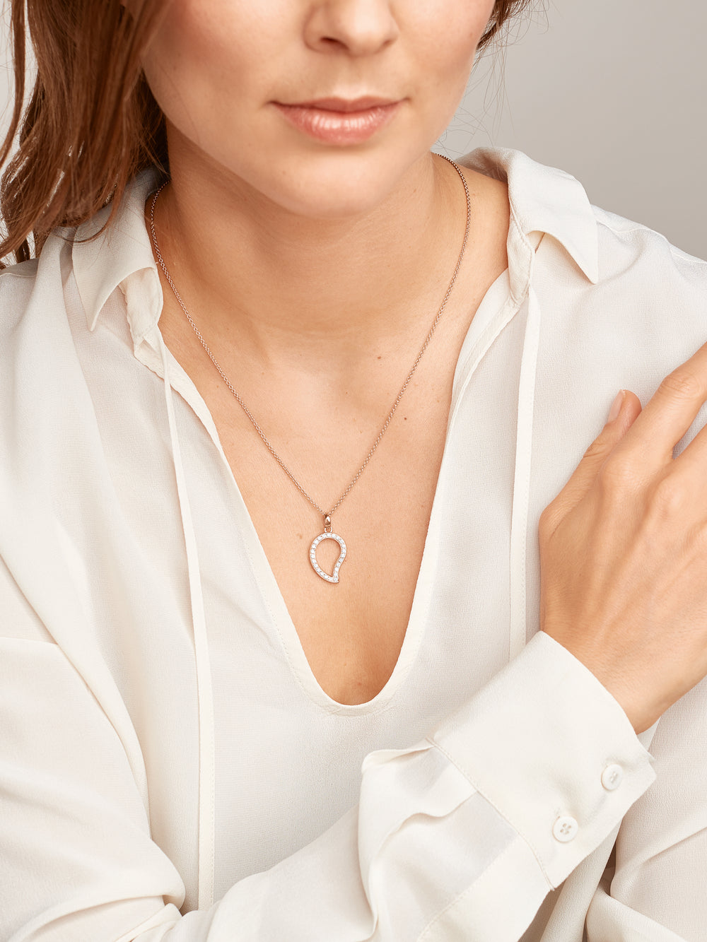 Pendant SIGNATURE large Diamond Pavé mit Diamant Pavé