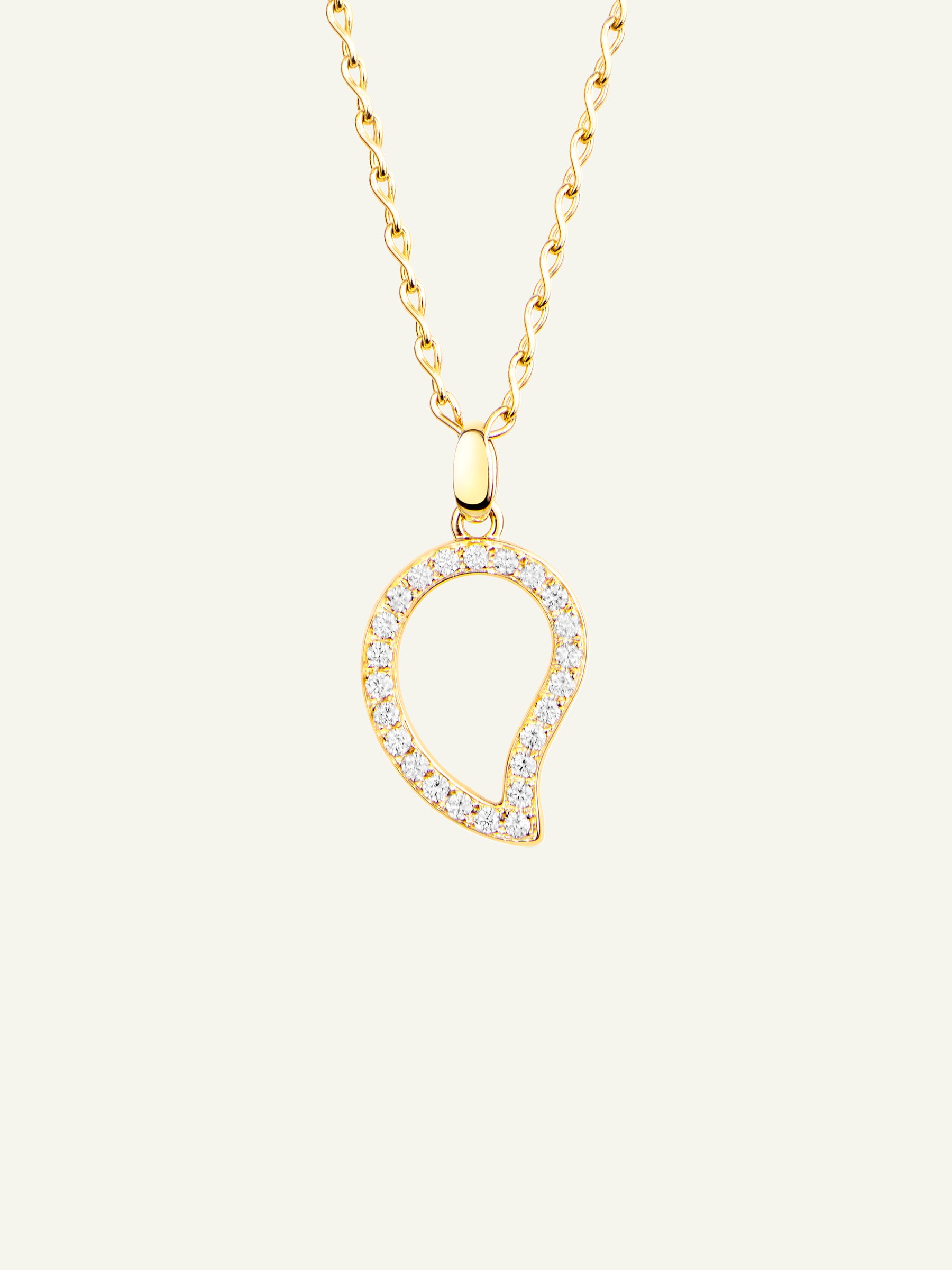SIGNATURE Large Pendant with Diamond Pavé