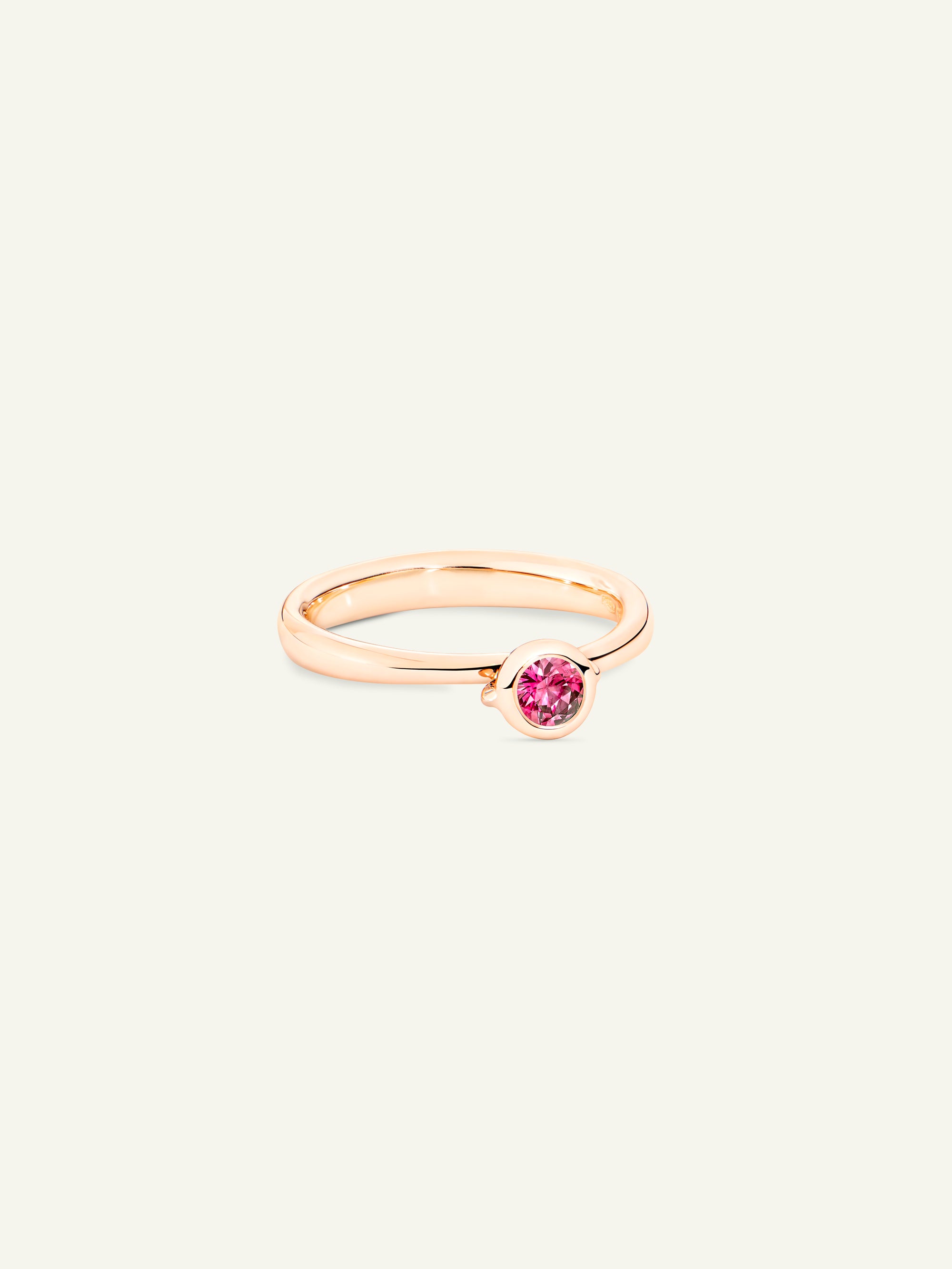BOUTON Solitaire Ring mit Pink Spinell