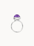 BOUTON Large Ring with Amethyst