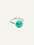 Ring BOUTON large Chrysoprase